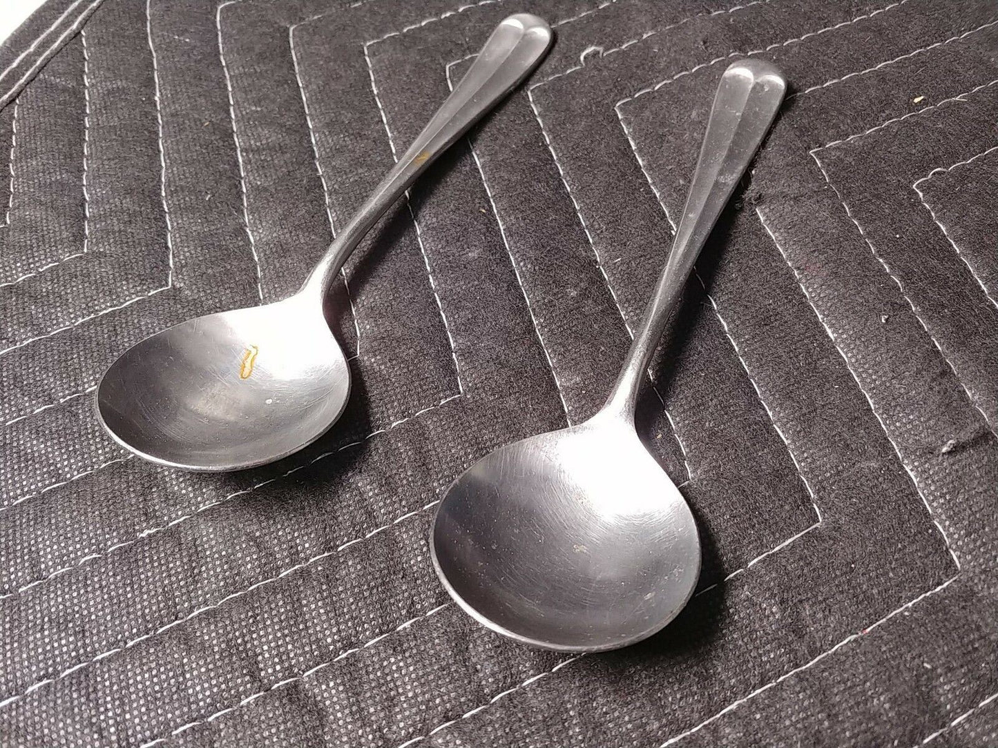 Towle Supreme Liberty Belle SCC Stainless Gumbo Cream Soup Spoons 2pcs