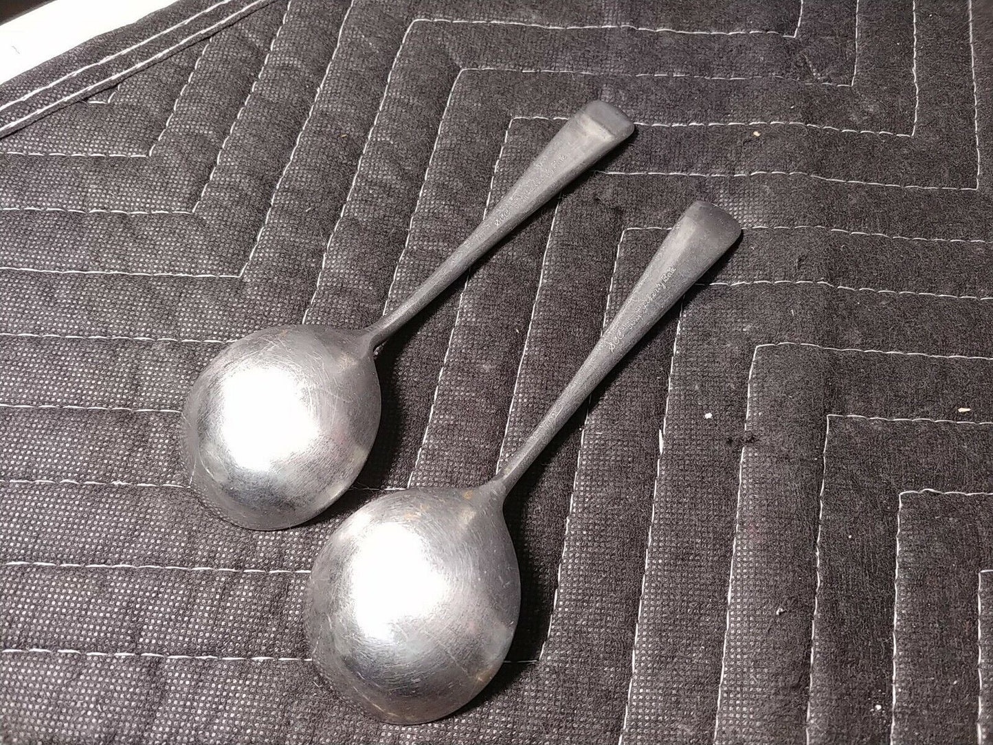 Towle Supreme Liberty Belle SCC Stainless Gumbo Cream Soup Spoons 2pcs