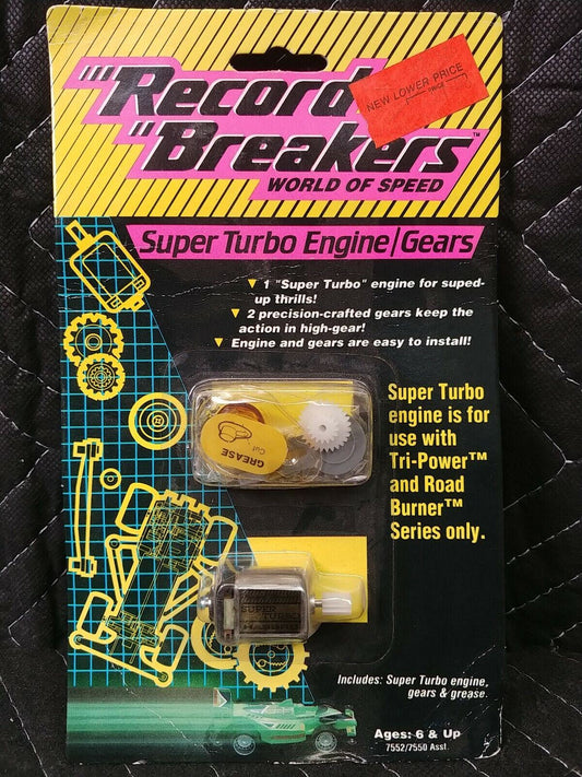 1989 HASBRO RECORD BREAKERS SUPER TURBO ENGINE W/GEARS NIP New Old Stock