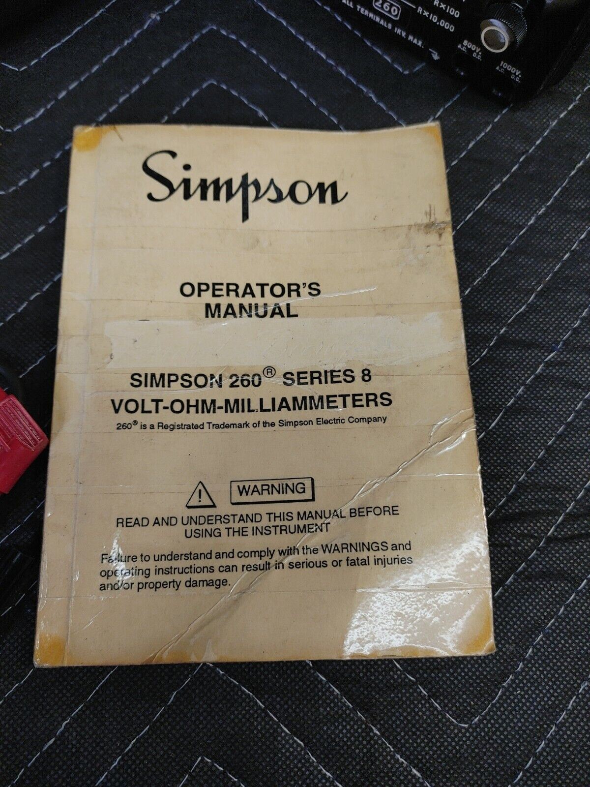Simpson 260 Series 8  w/ Leads, Manual & Bag