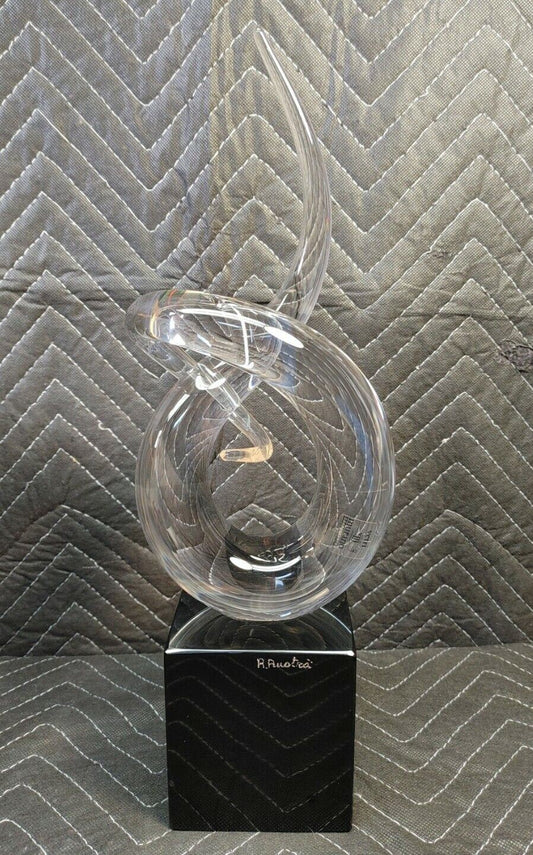 Vintage Renato Anatra Large Vetri Murano Studio Art Glass Sculpture Signed