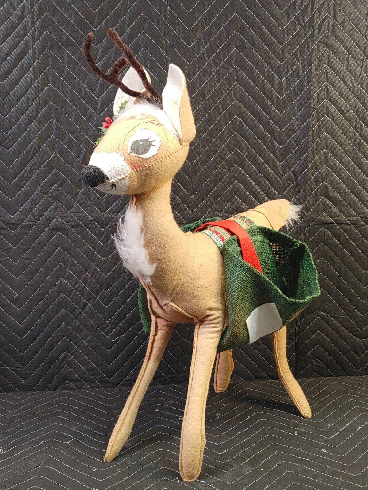 Vintage 20" Reindeer Annalee Mobility Christmas Doll - 1976