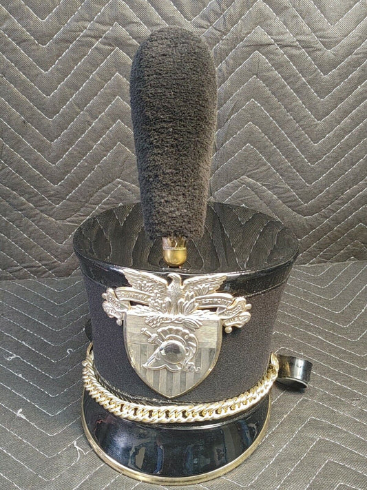 USMA West Point Cadet Army Military Tar Bucket Shako Parade Hat Plume