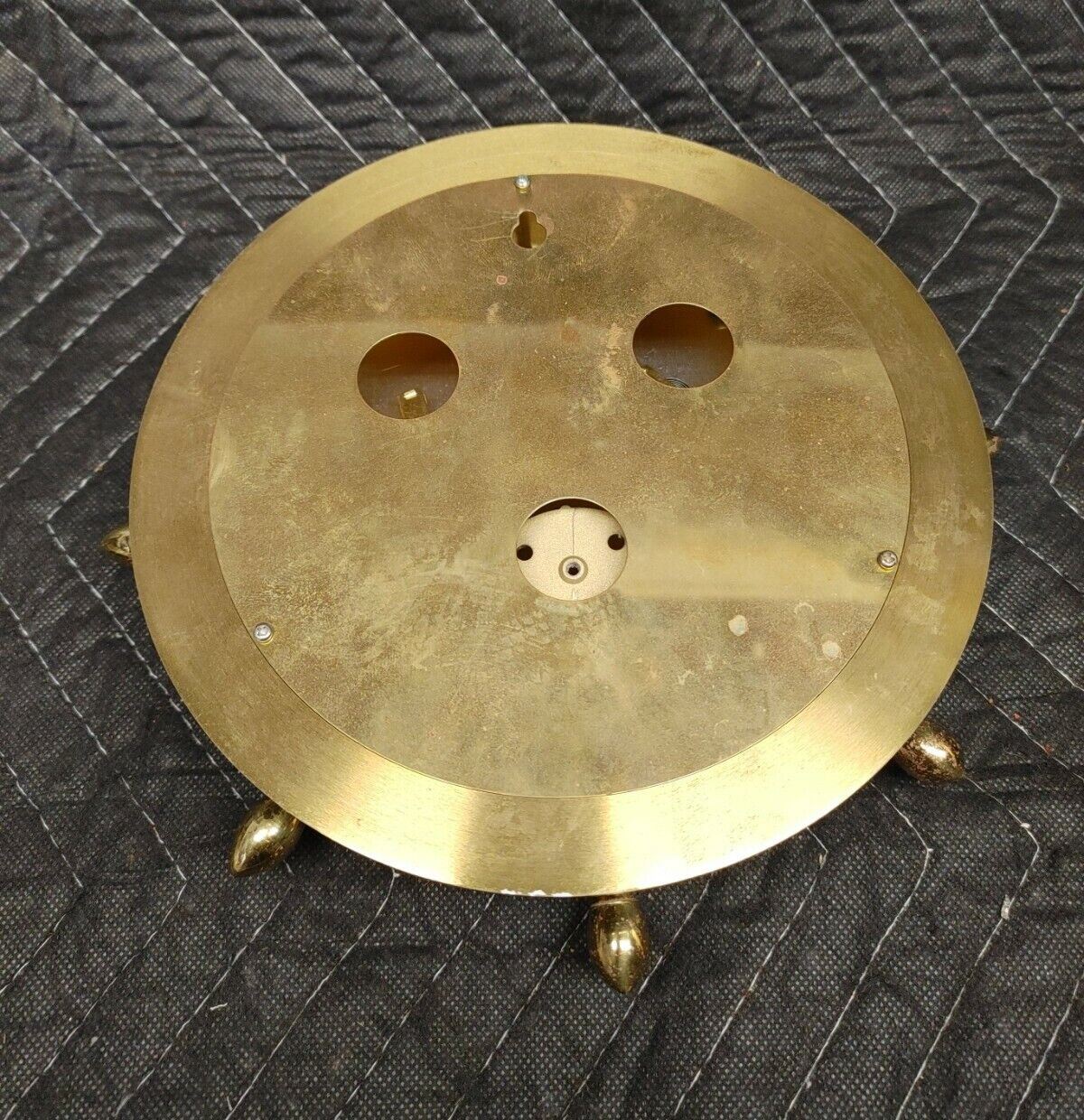 Vintage CAPTAIN MORGAN SPICED RUM Brass Weather Station Barometer Helm Wheel