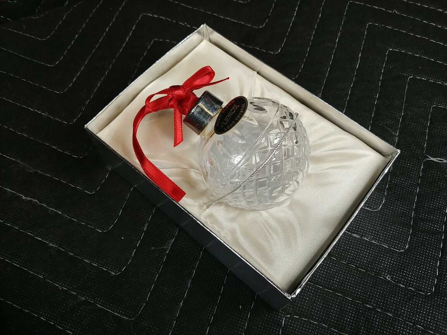 Lenox Deep Cut Crystal 1984 Annual Christmas Ornament Handblown Lead Crystal