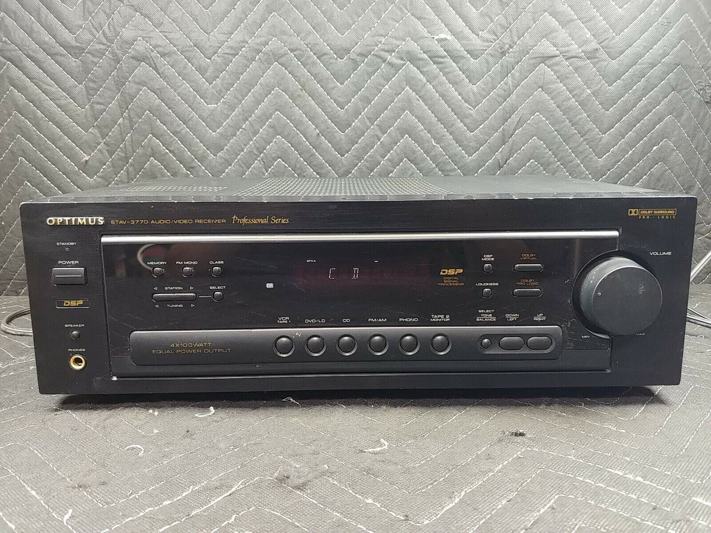 Vintage Optimus STAV-3770 Audio Video Receiver Professional Tested & Works Great