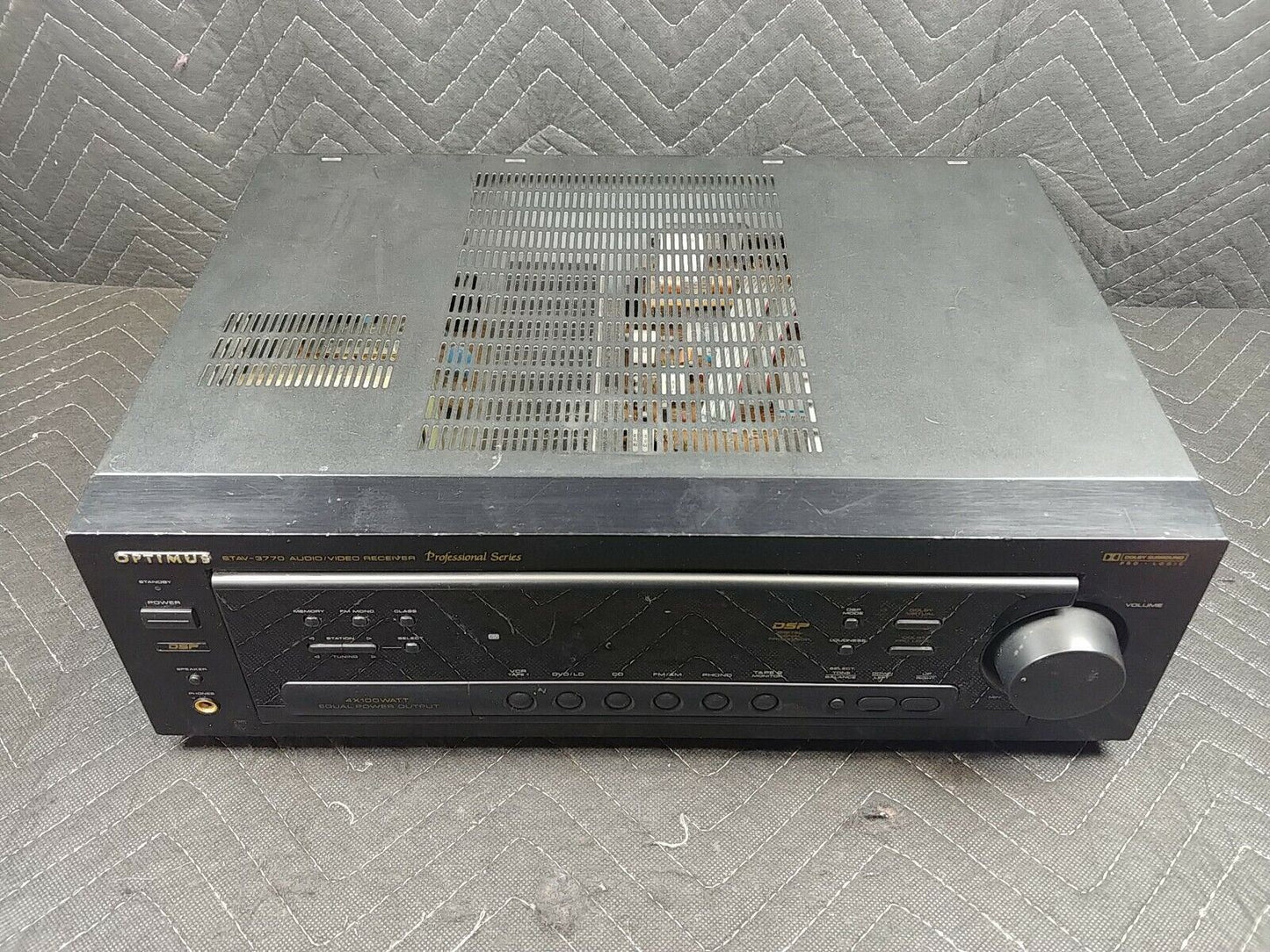 Vintage Optimus STAV-3770 Audio Video Receiver Professional Tested & Works Great