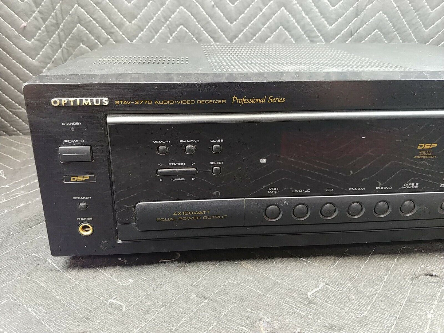 Vintage Optimus STAV-3770 Audio Video Receiver Professional Tested & Works Great