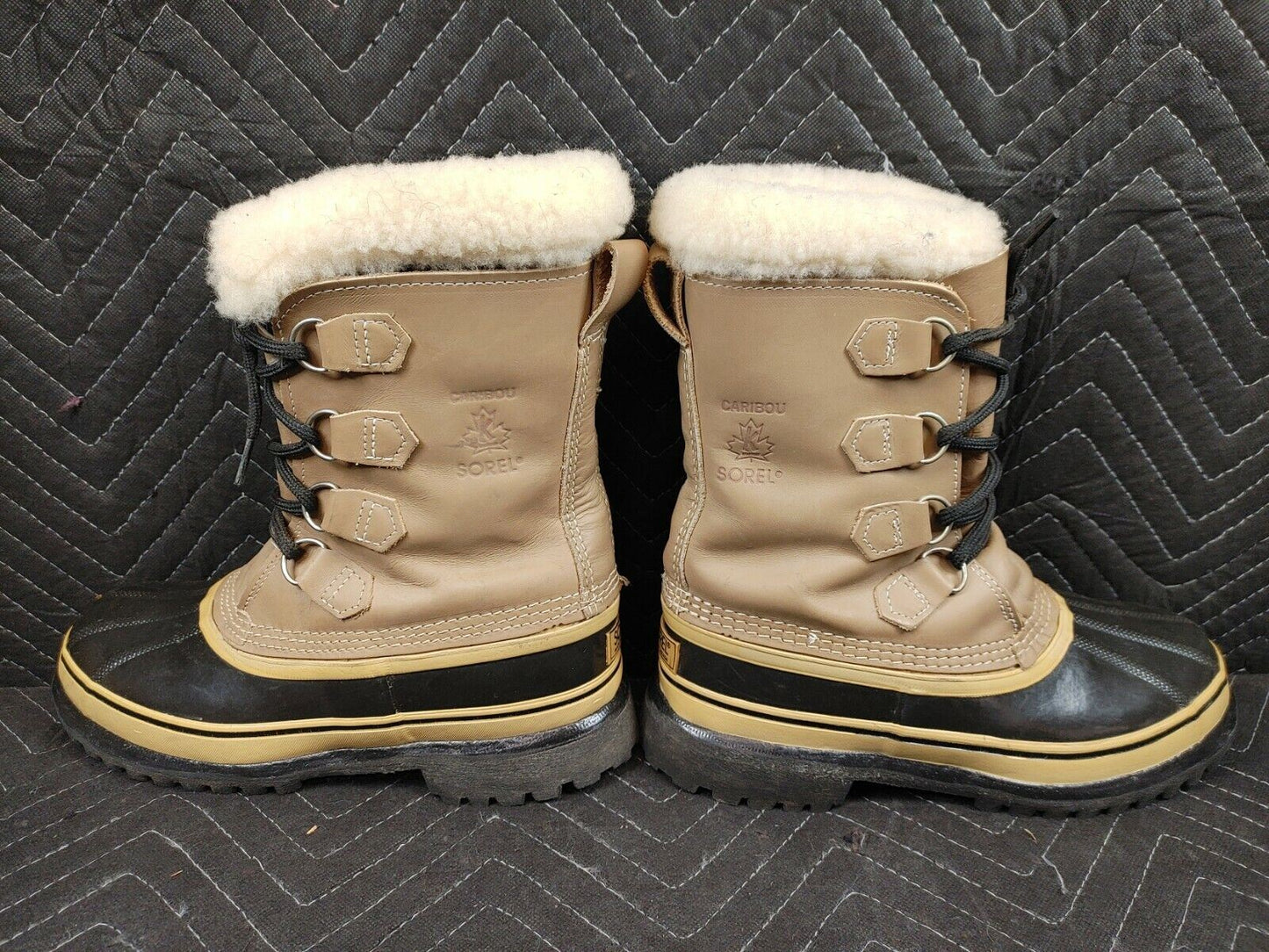 Sorel Caribou Boots Wool Inserts Womens 8 WOS Made in Canada Snow Shoes
