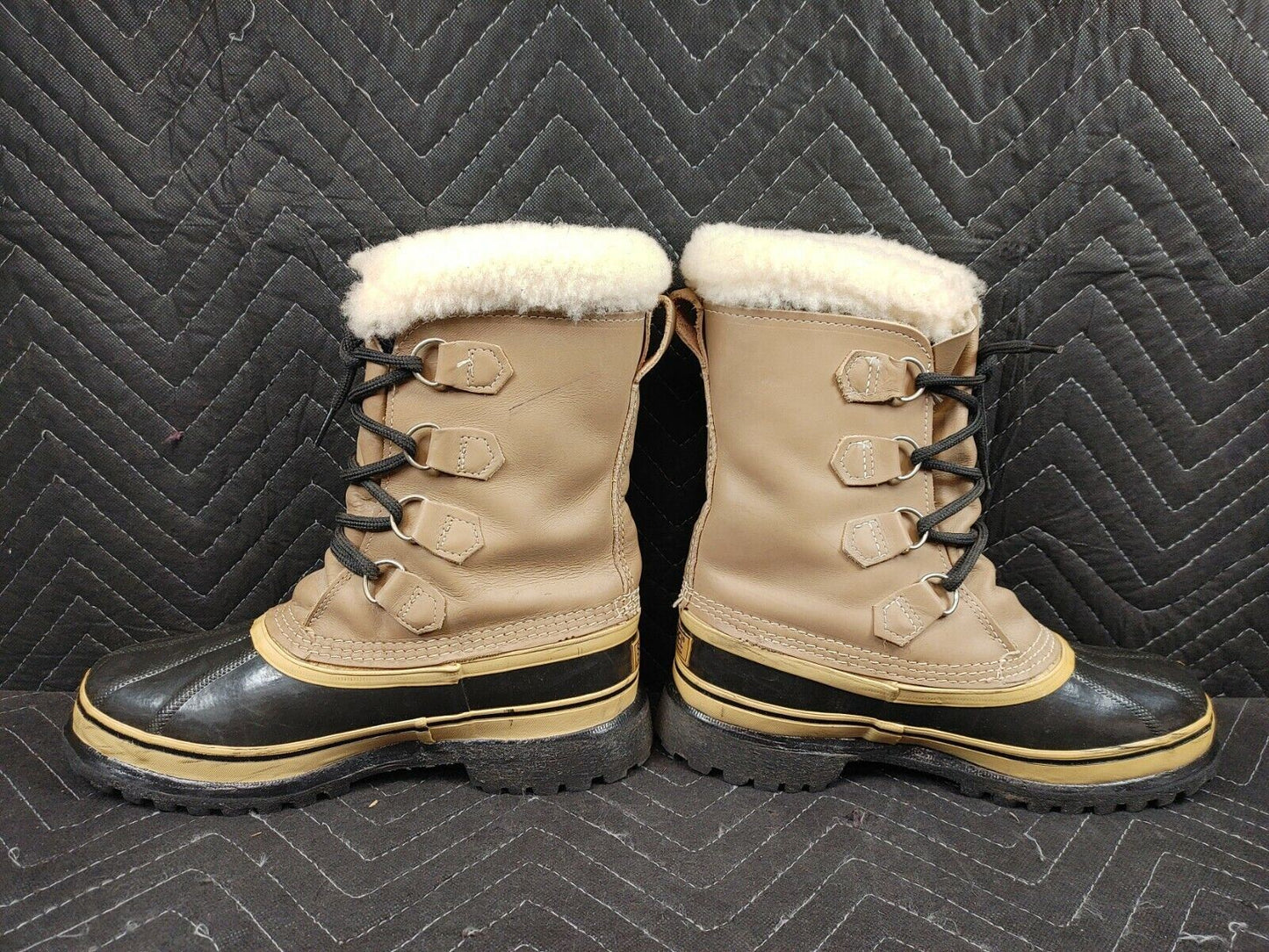 Sorel Caribou Boots Wool Inserts Womens 8 WOS Made in Canada Snow Shoes