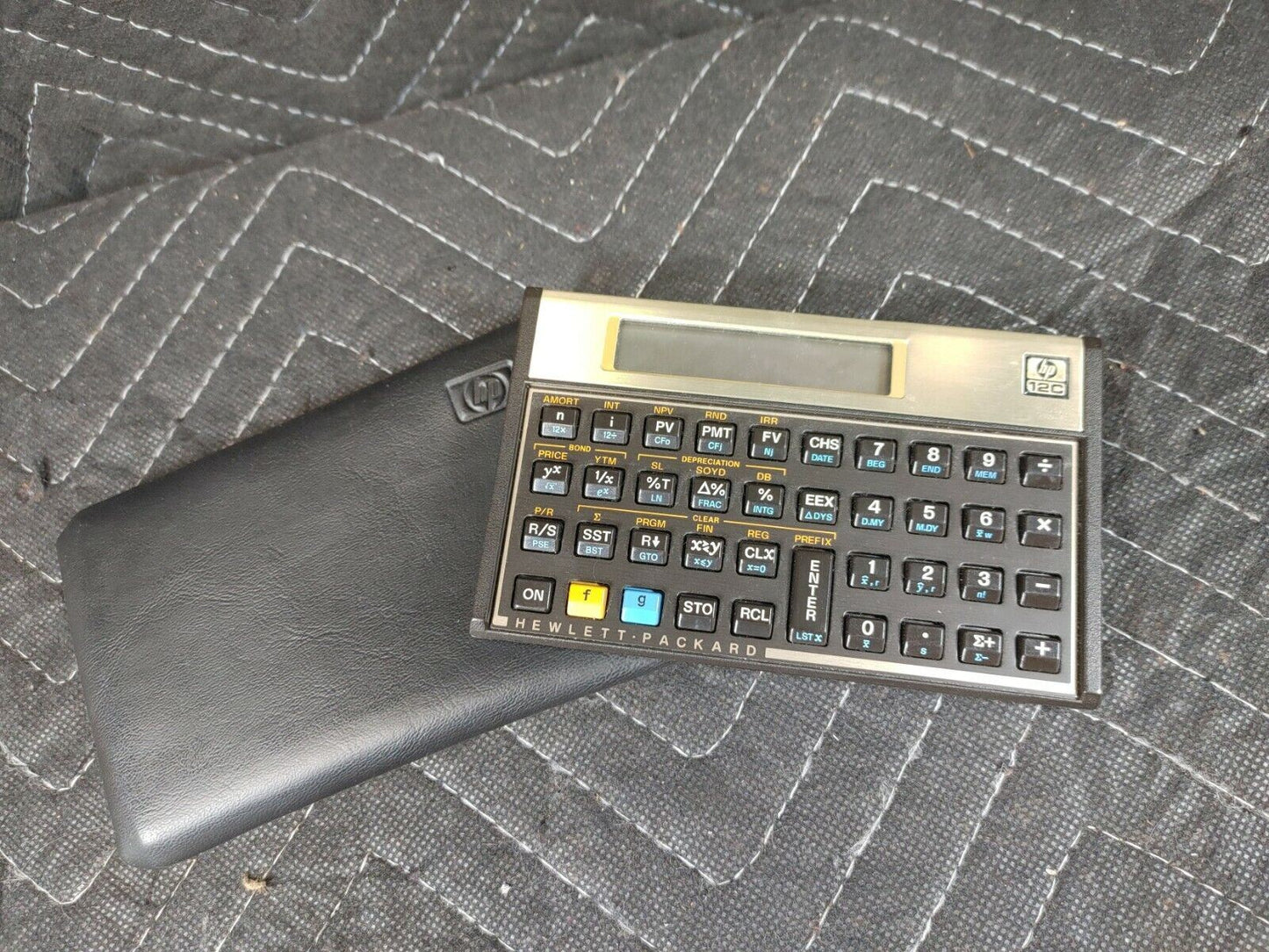 Vintage HP 12C Financial Calculator with Case. Made In USA