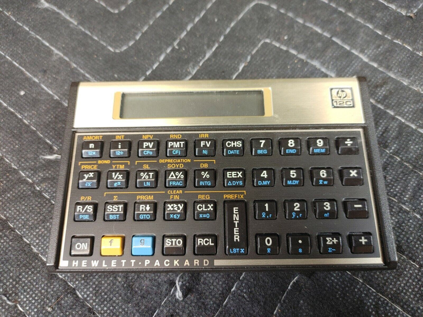 Vintage HP 12C Financial Calculator with Case. Made In USA