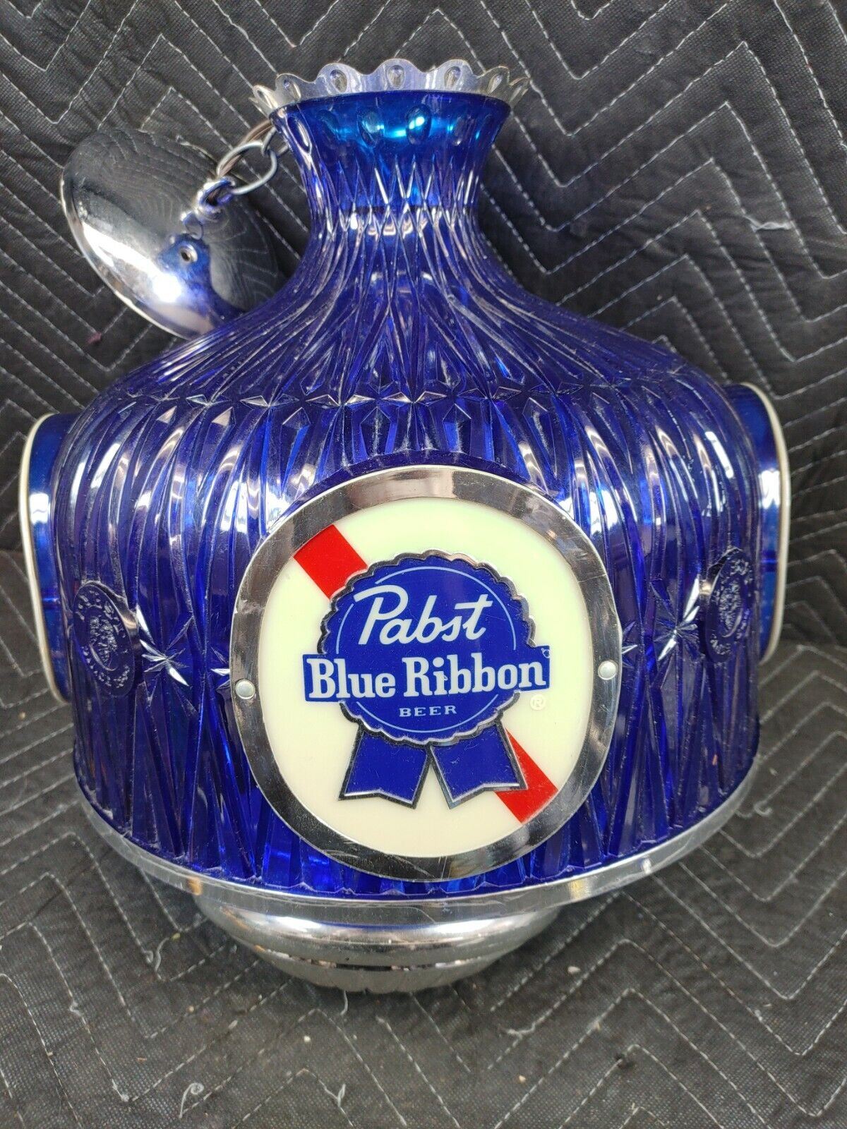 Vintage Pabst Blue Ribbon Beer Hanging Ceiling Light Lamp -  pendant