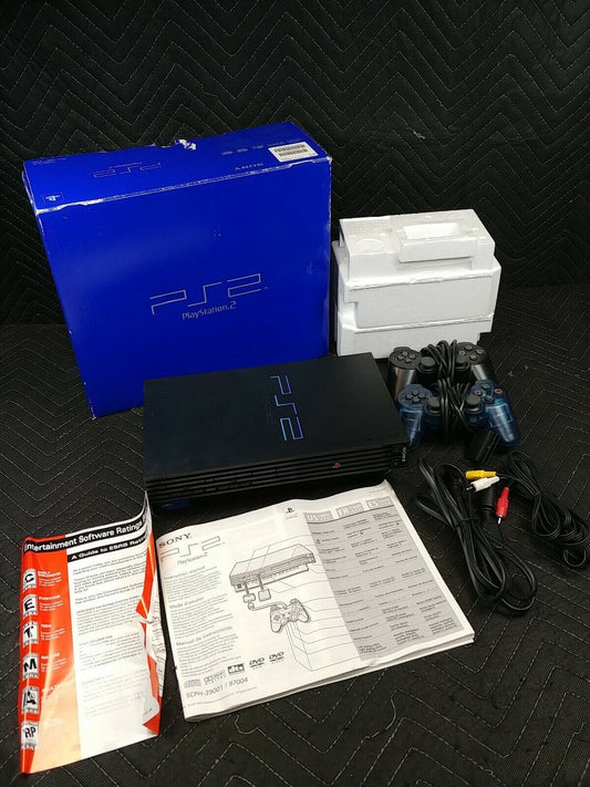 Sony PlayStation 2 Console SCPH-39001/97004 Original Box 2 Controls