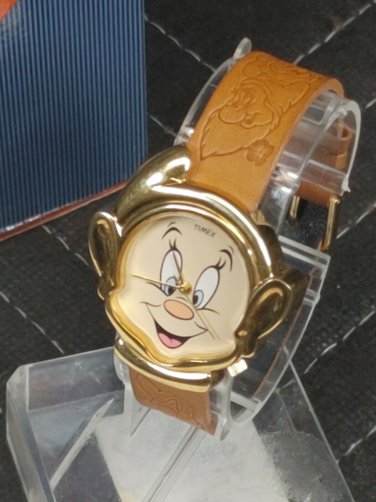 NOS Vintage Timex Watch Walt Disney Dopey Snow White and the Seven Dwarfs