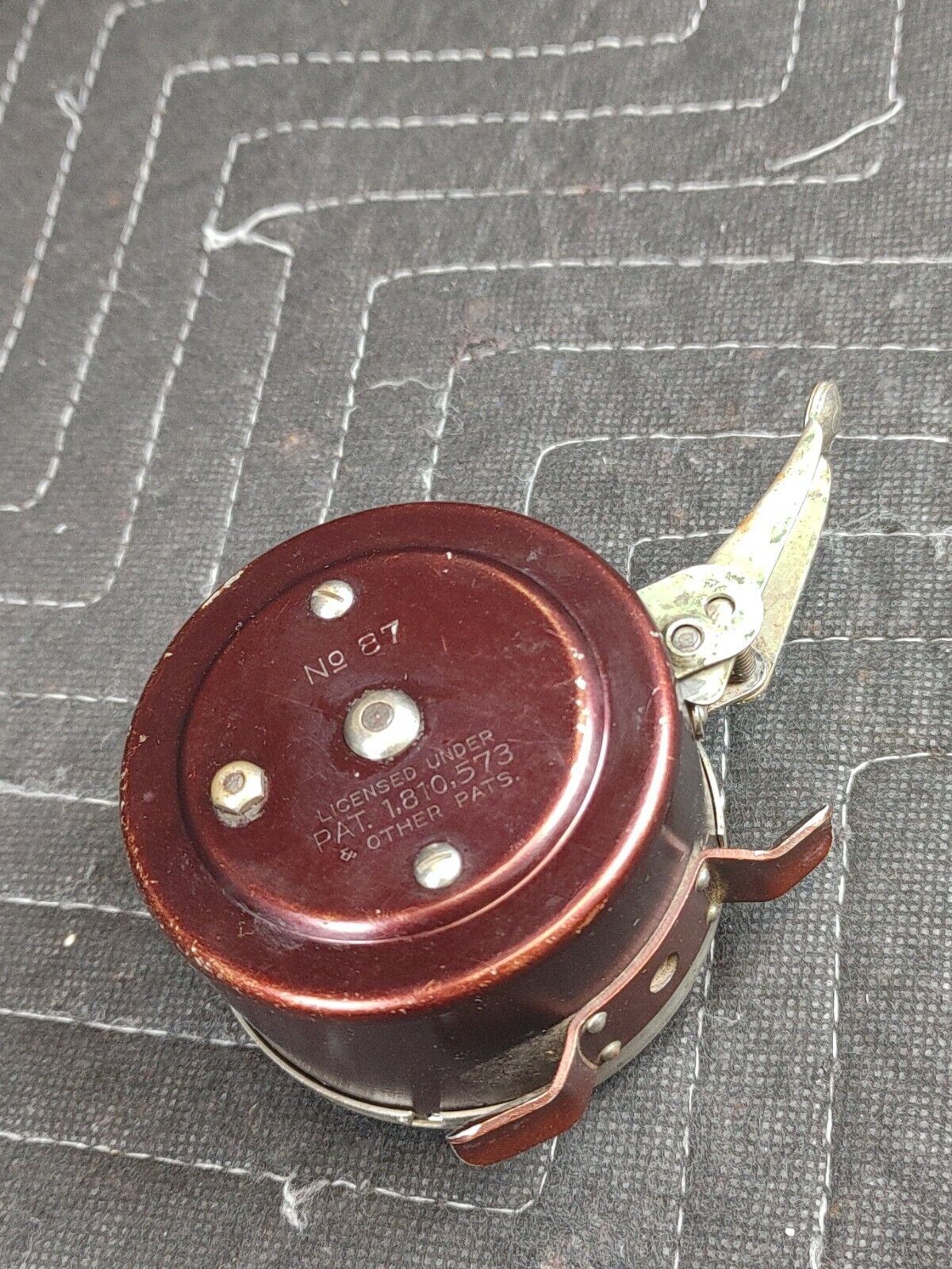 Vintage Heddon Automatic fly reel No. 87 - Red - cleaned and lubricated