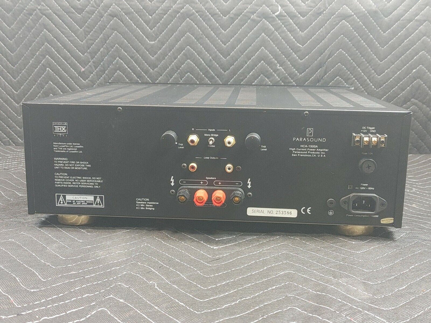 Parasound HCA -1500A High Power Amplifier & Parasound P/HP-850 Preamplifier