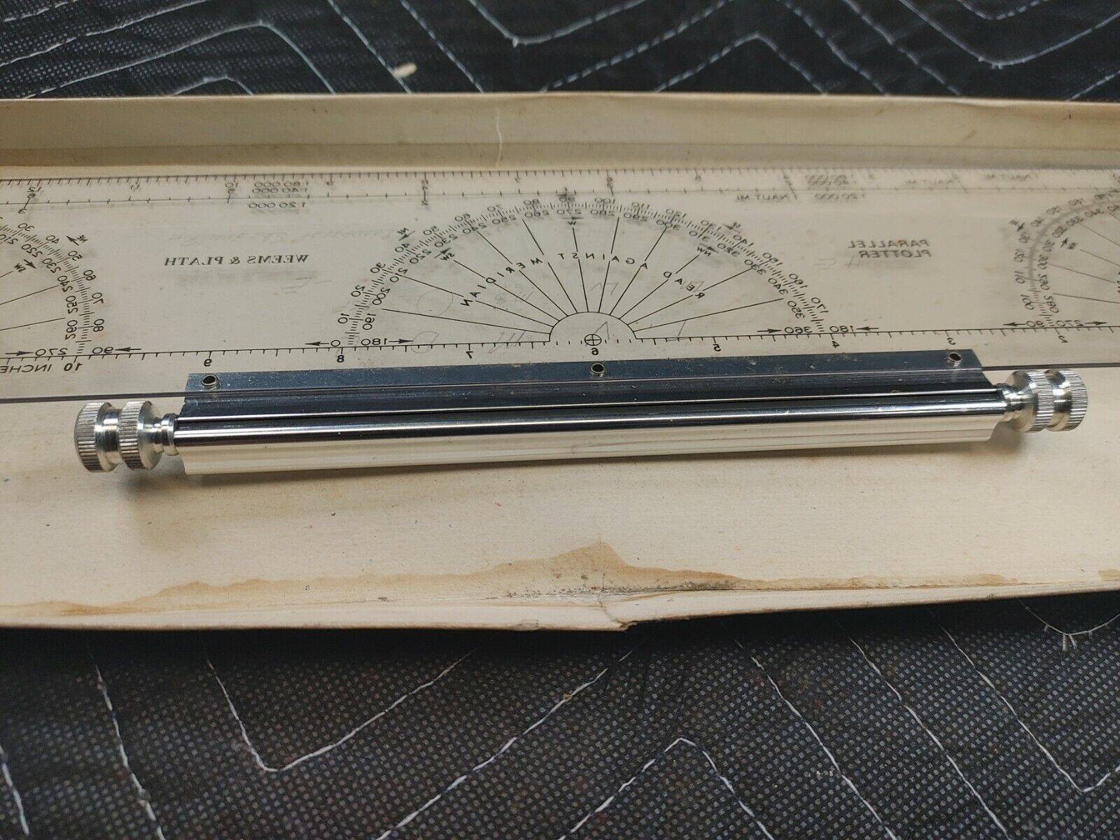 vtg Weems & Plath Marine Navigation Parallel Plotter Slide Ruler 12.5 ...