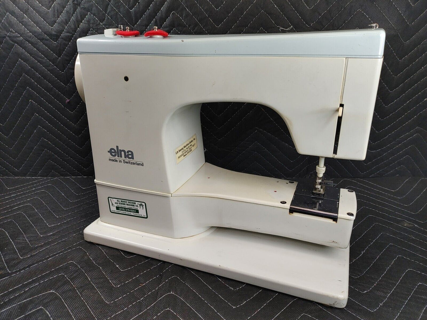 Elna 62C Free Arm Sewing Machine w/ Cams & Extras See Photos