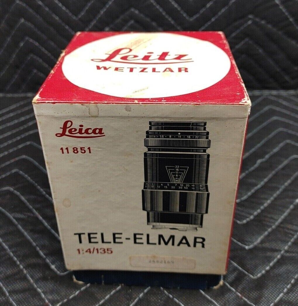 Leica Leitz Wetzlar Tele-Elmar 135mm f/4 Telephoto (Box Only)