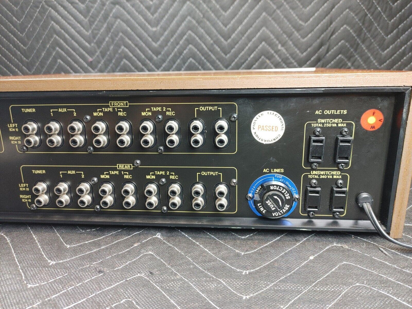 PIONEER QC-800A 4 CHANNEL PREAMPLIFIER Cleaned and Tested - Fully Functional