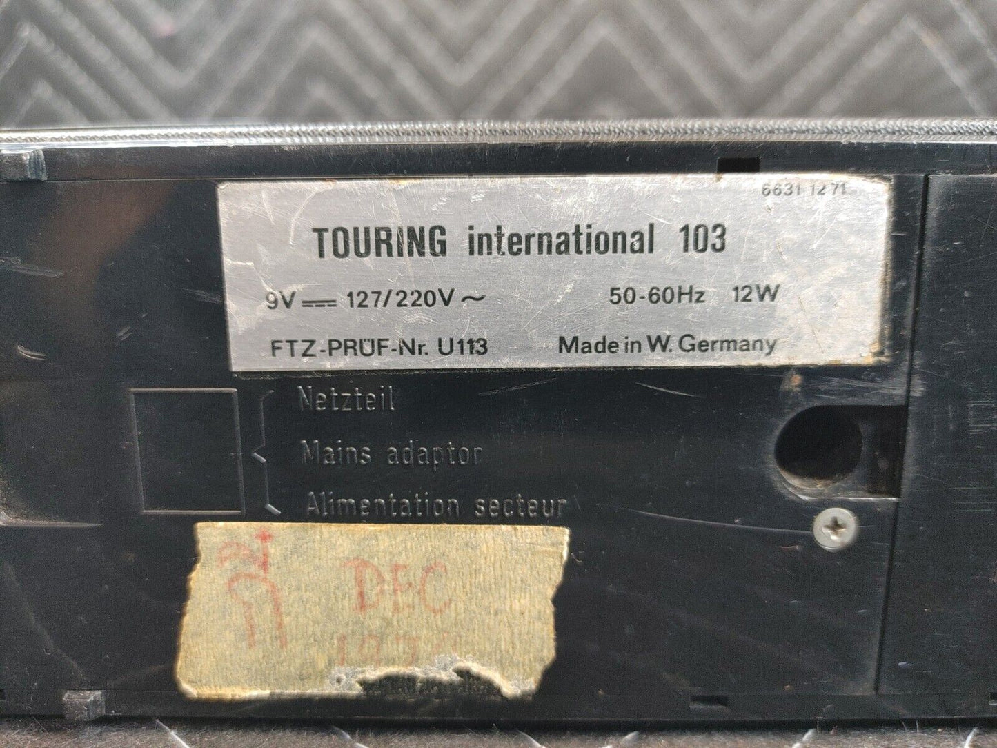 1970 Vntg German ITT Schaub-Lorenz Touring International 103 Partially Working