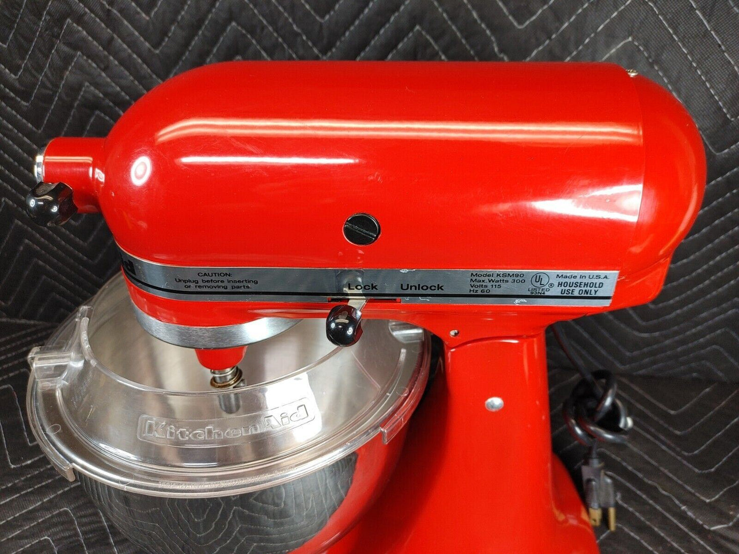 KitchenAid 4.5 Quart Ultra Power 300 Watt Stand Mixer Empire Red 3 Attachments