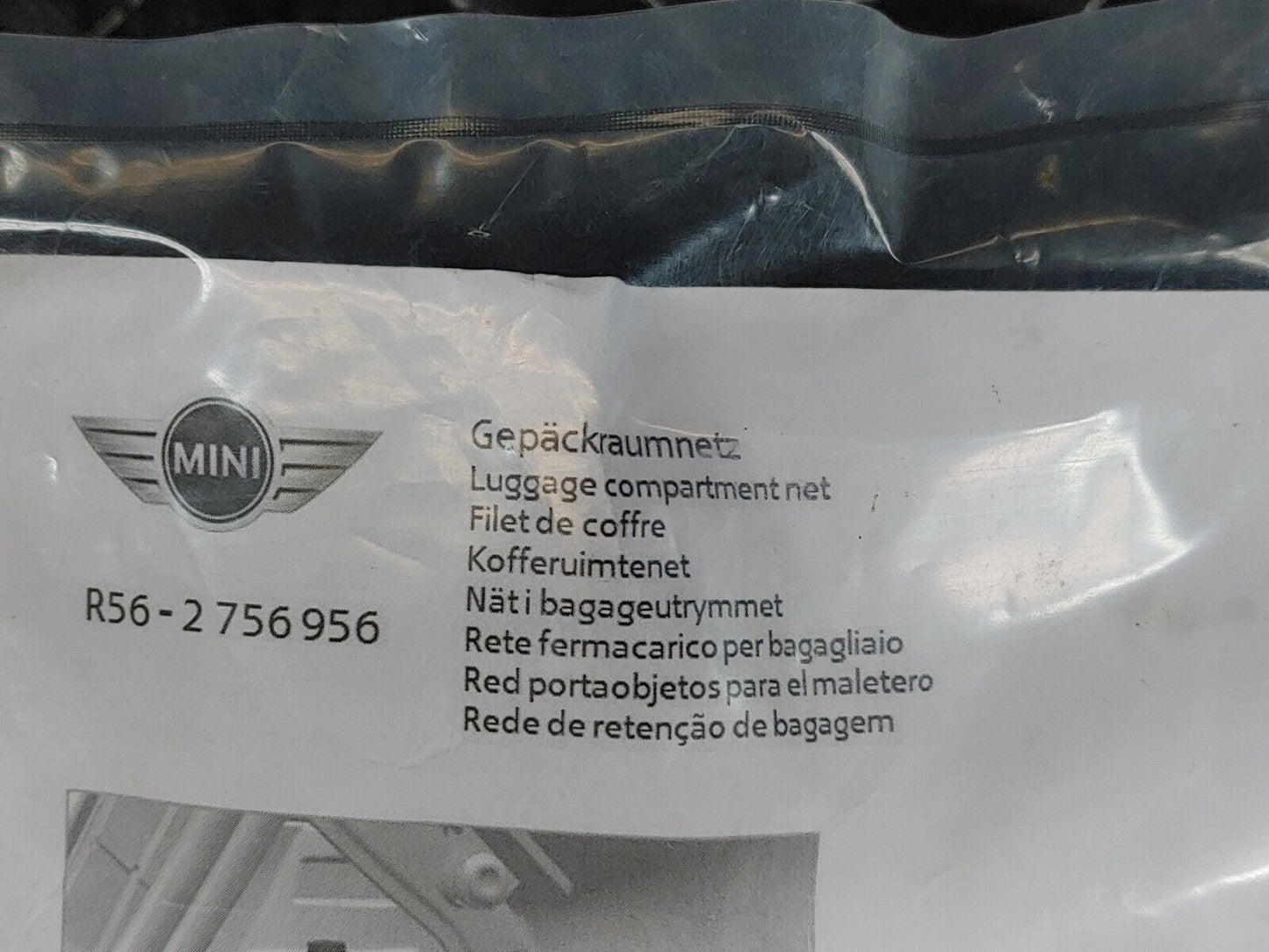 Mini Cooper OEM Cargo Trunk Net - R56-2756956