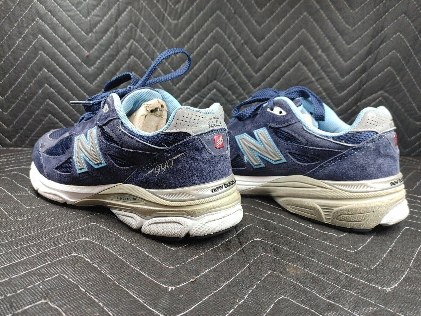New Balance 990 v3 Heritage USA Running Shoes Women’s Size 9 D Blue Grey W990NV3