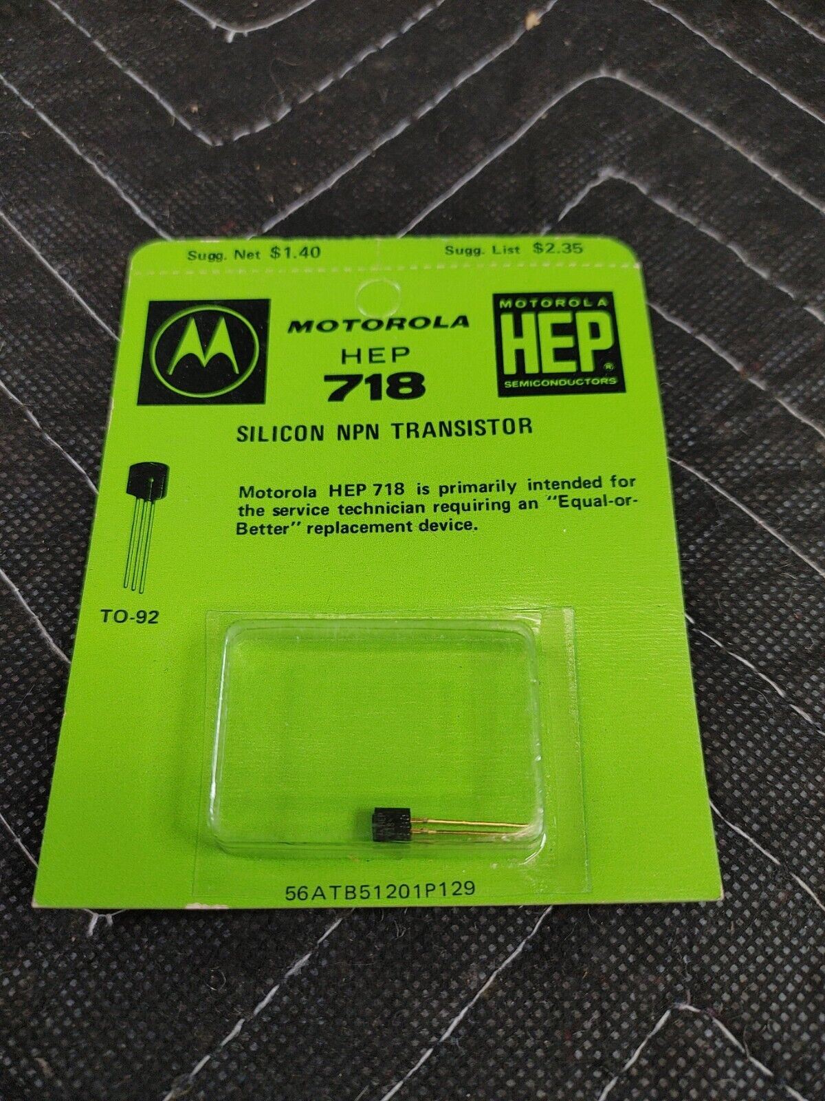 Motorola HEP 718 Silicon PNP Transistor