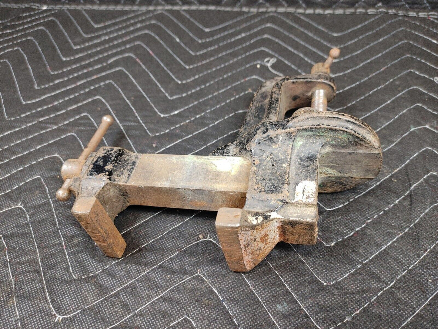 Vintage Antique Small 3" Vise Machinist Anvil Gunsmith Jeweler Clamp Bench