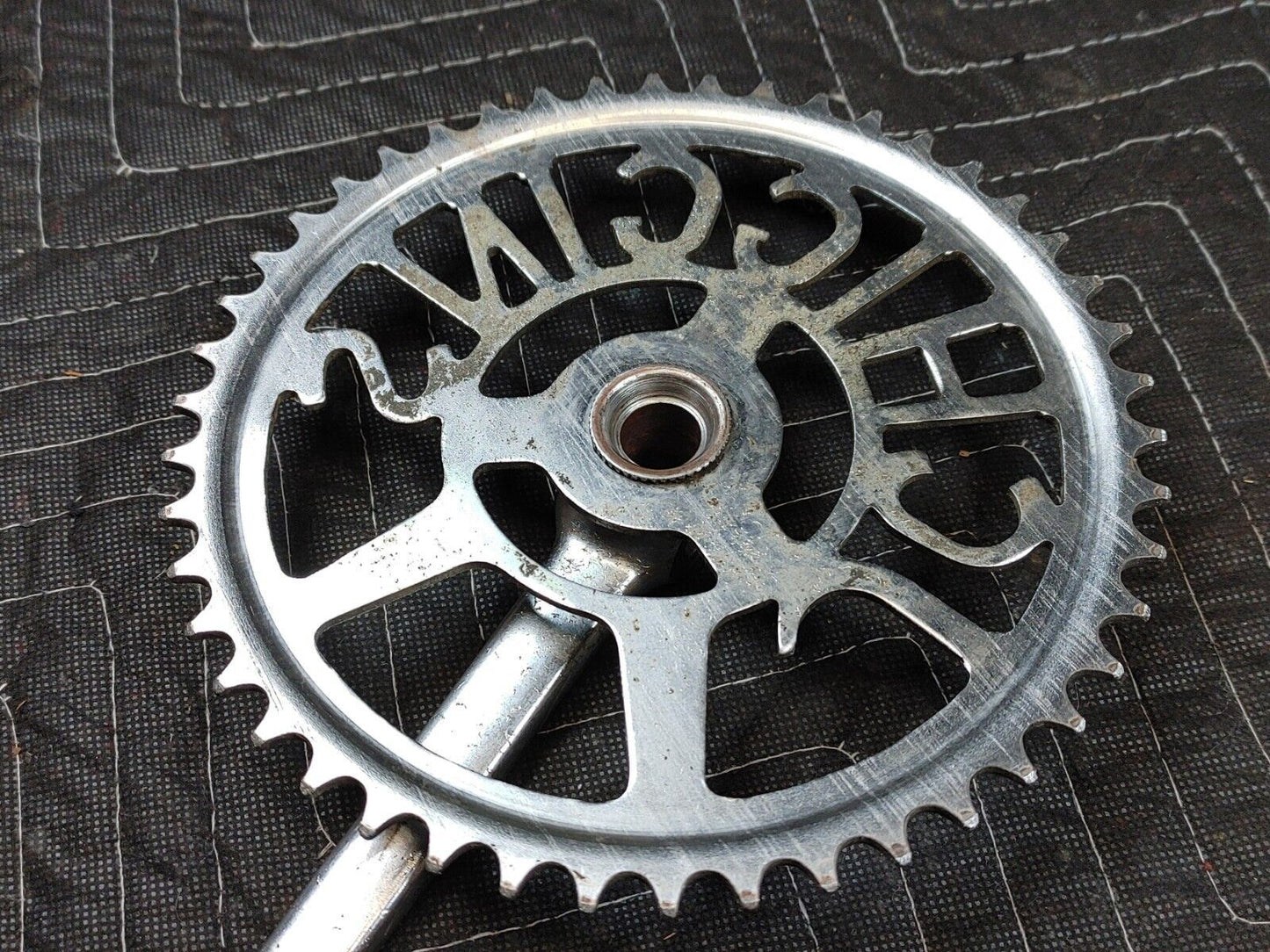 JC HIGGINS bike sprocket crank, parts display. gift cave mcm