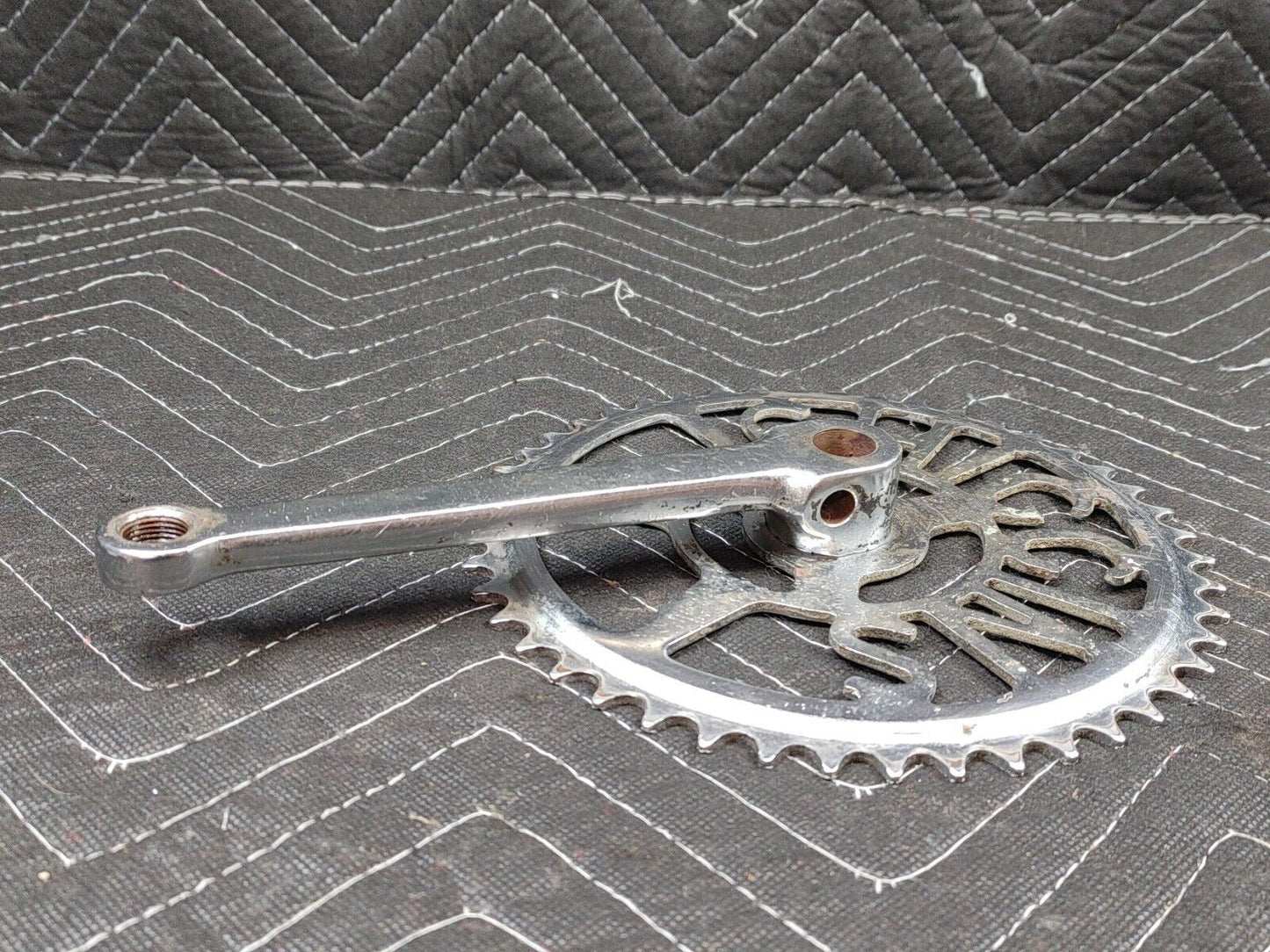 JC HIGGINS bike sprocket crank, parts display. gift cave mcm