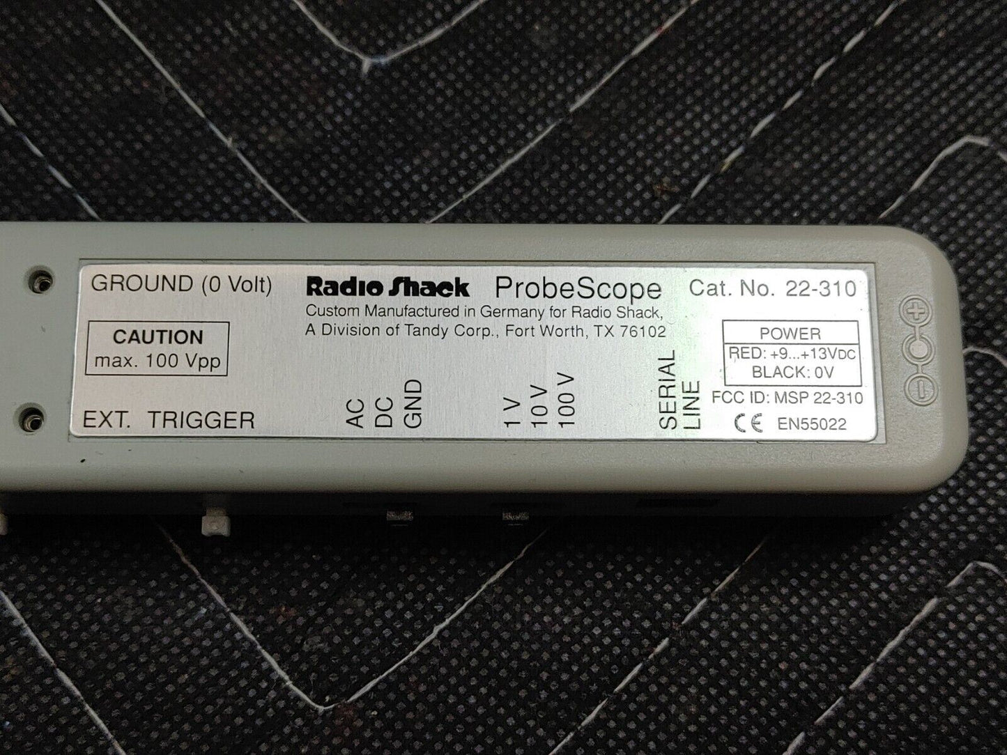 Radioshack Probe Scope Oscilloscope v4.1 Cat No  22-310