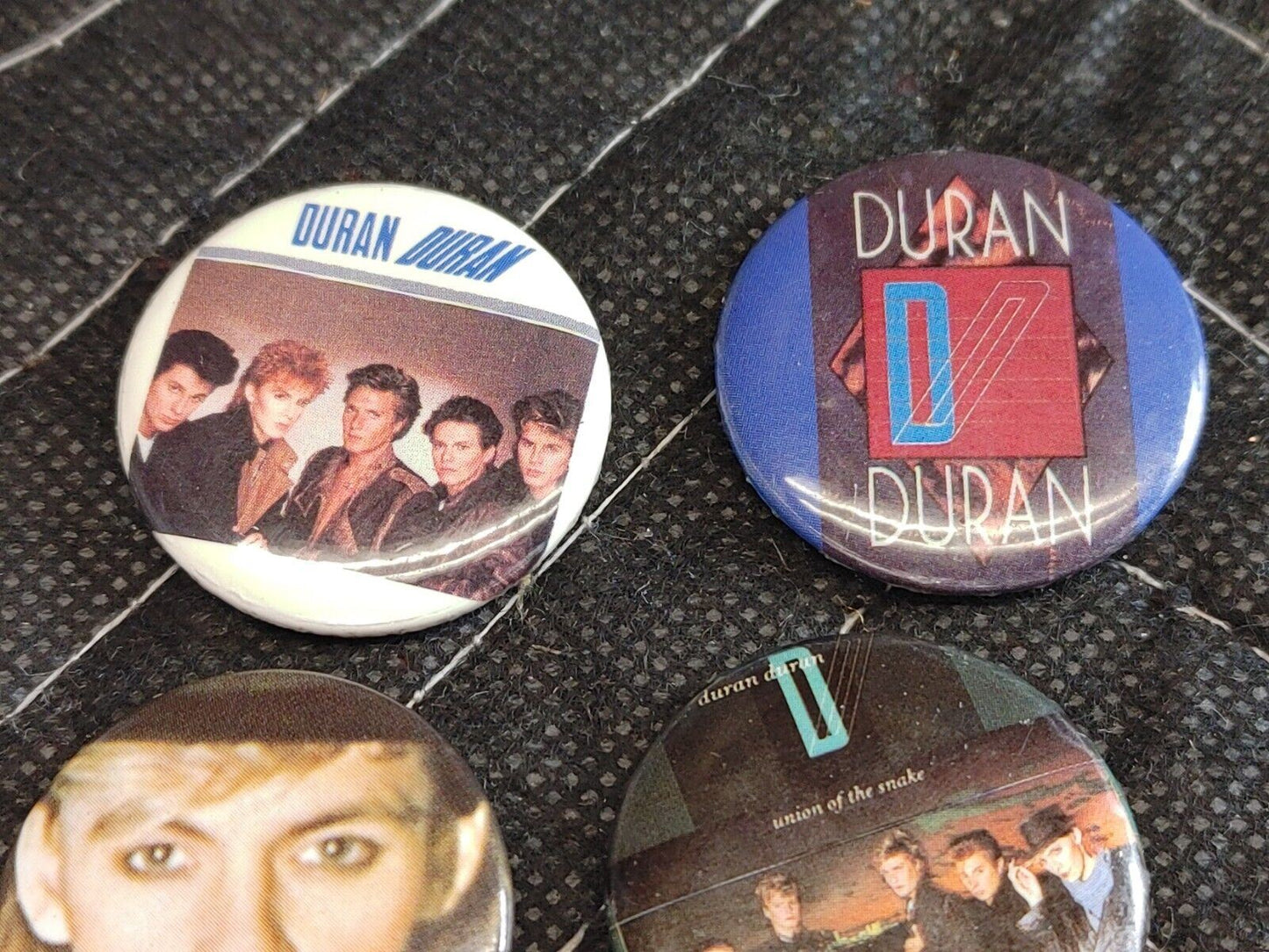 DURAN DURAN Vintage Pins Badge Buttons Pinback 1983 - MEMORABILIA  SET OF 6