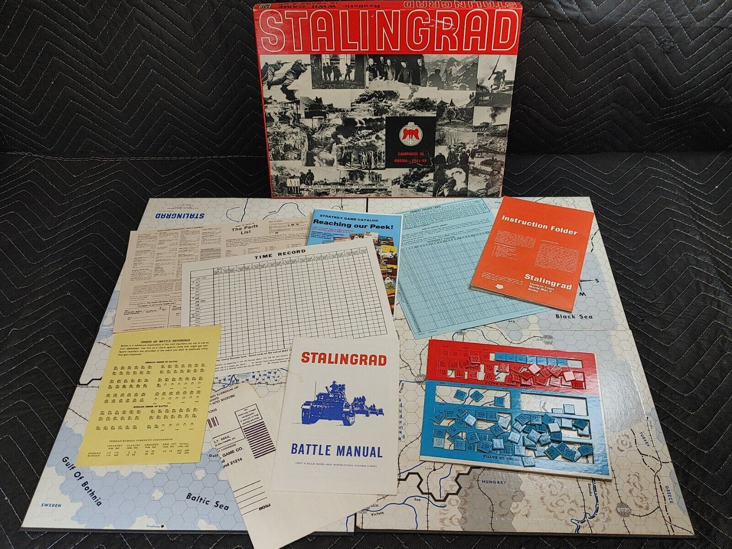 STALINGRAD Campaign in Russia 1941-1945 Board Game 1974 Avalon Hill