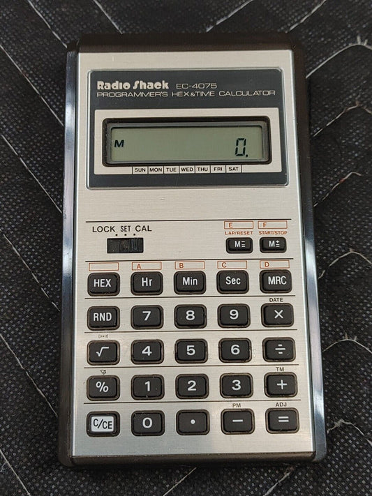 Radio Shack EC-4075 Programmer’s HEX & Time Calculator