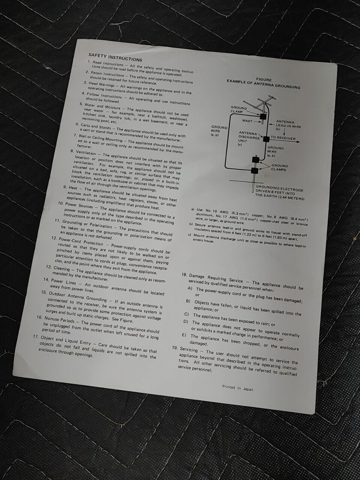 FISHER Vintage Stereo Boombox PH-463 Original Operating Instructions Manual