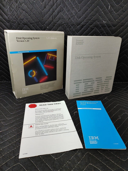 IBM DOS Disk Operating System Reference Binder w/ Disks 3.20 & 3.21