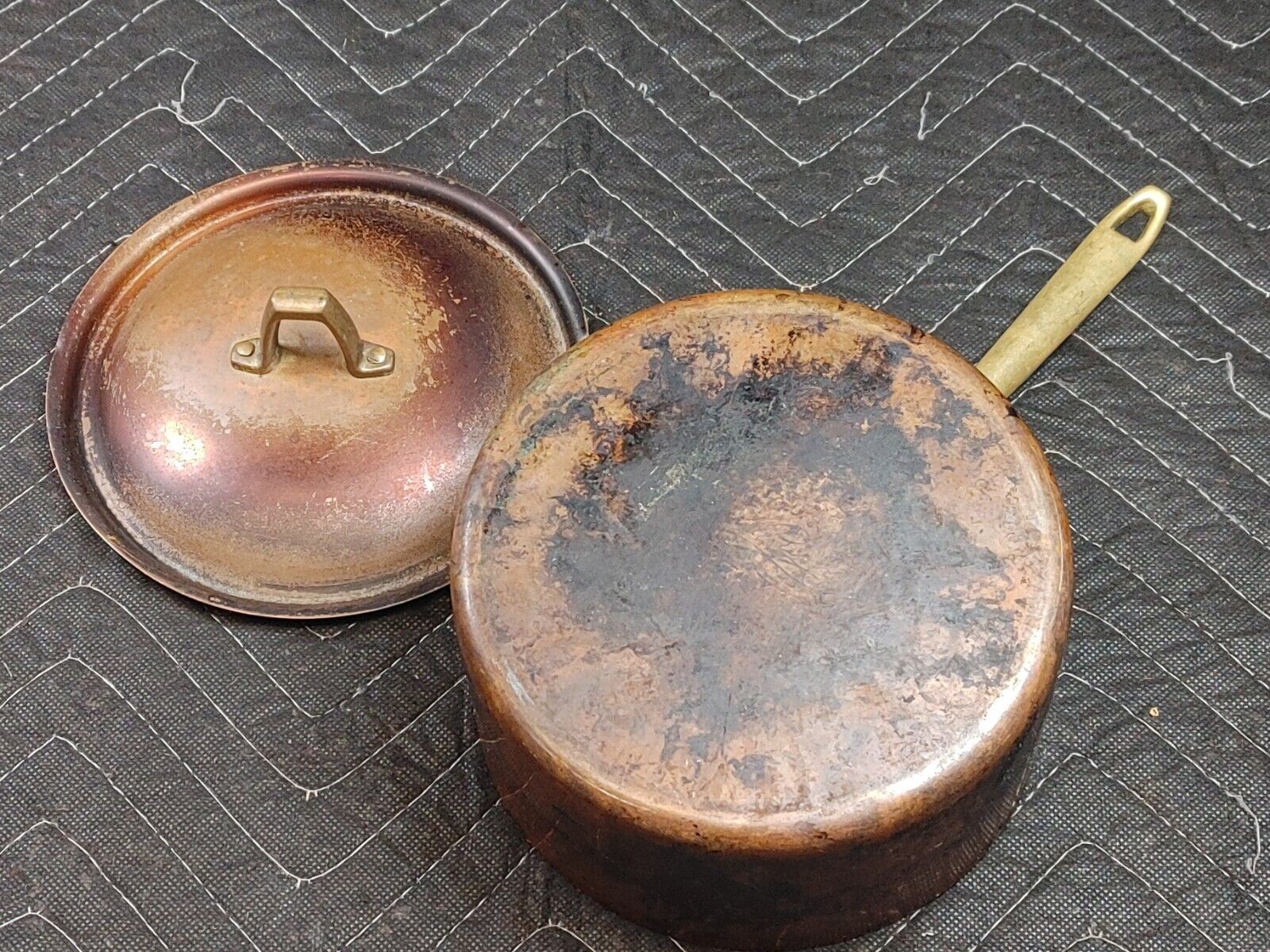 Vintage 2 Qt Paul Revere Ware Copper Pot 