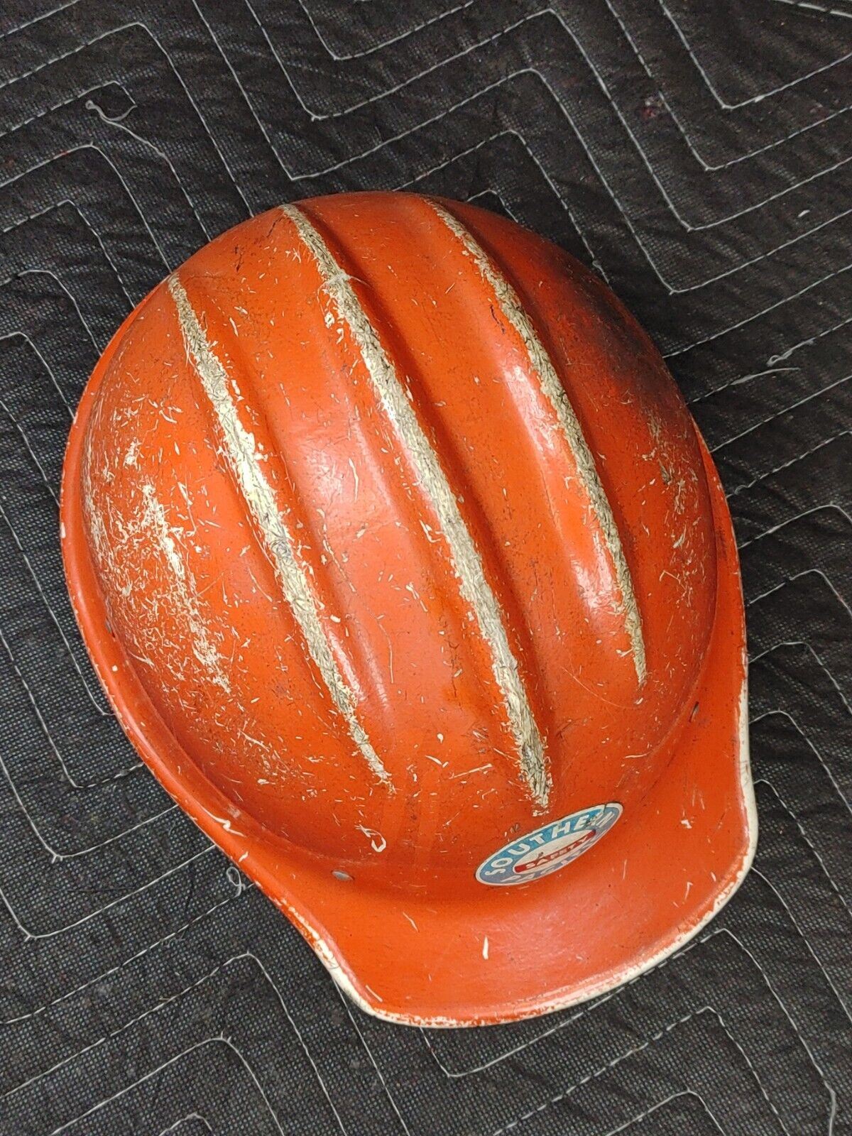 Southern Pacific Railroad ED Bullard Hard Boiled Fiberglass Hard Hat Vintage USA