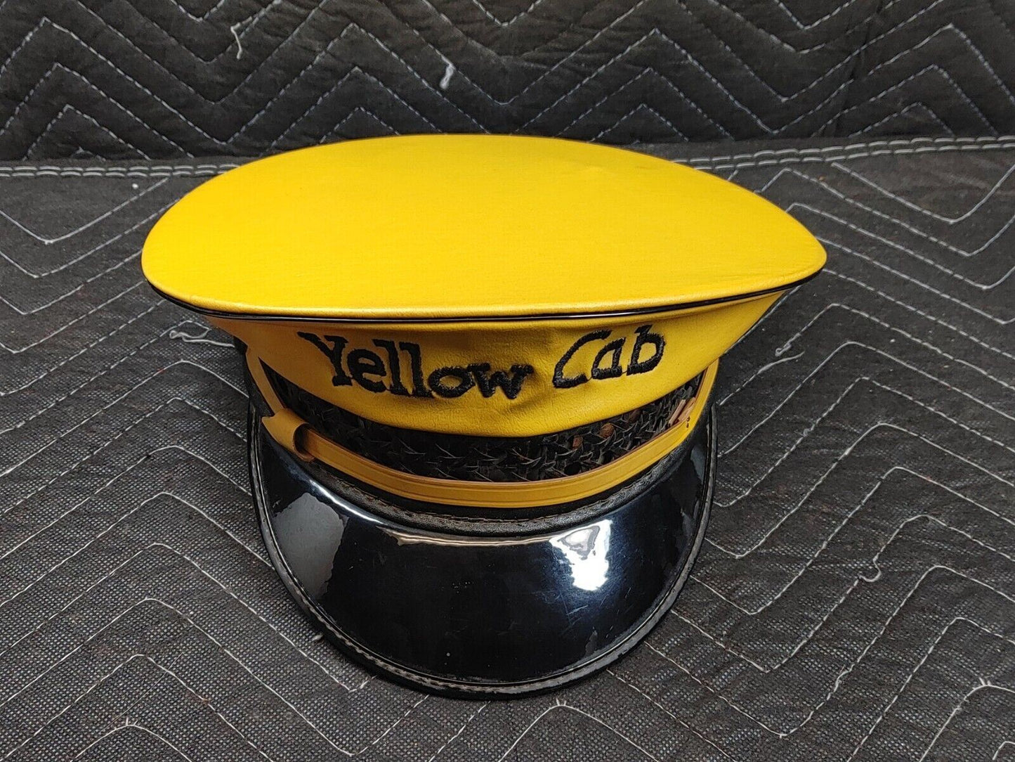 YELLOW CAB HAT. Lancaster Brand 1940. Taxi Driver hat. Size 7 1/4