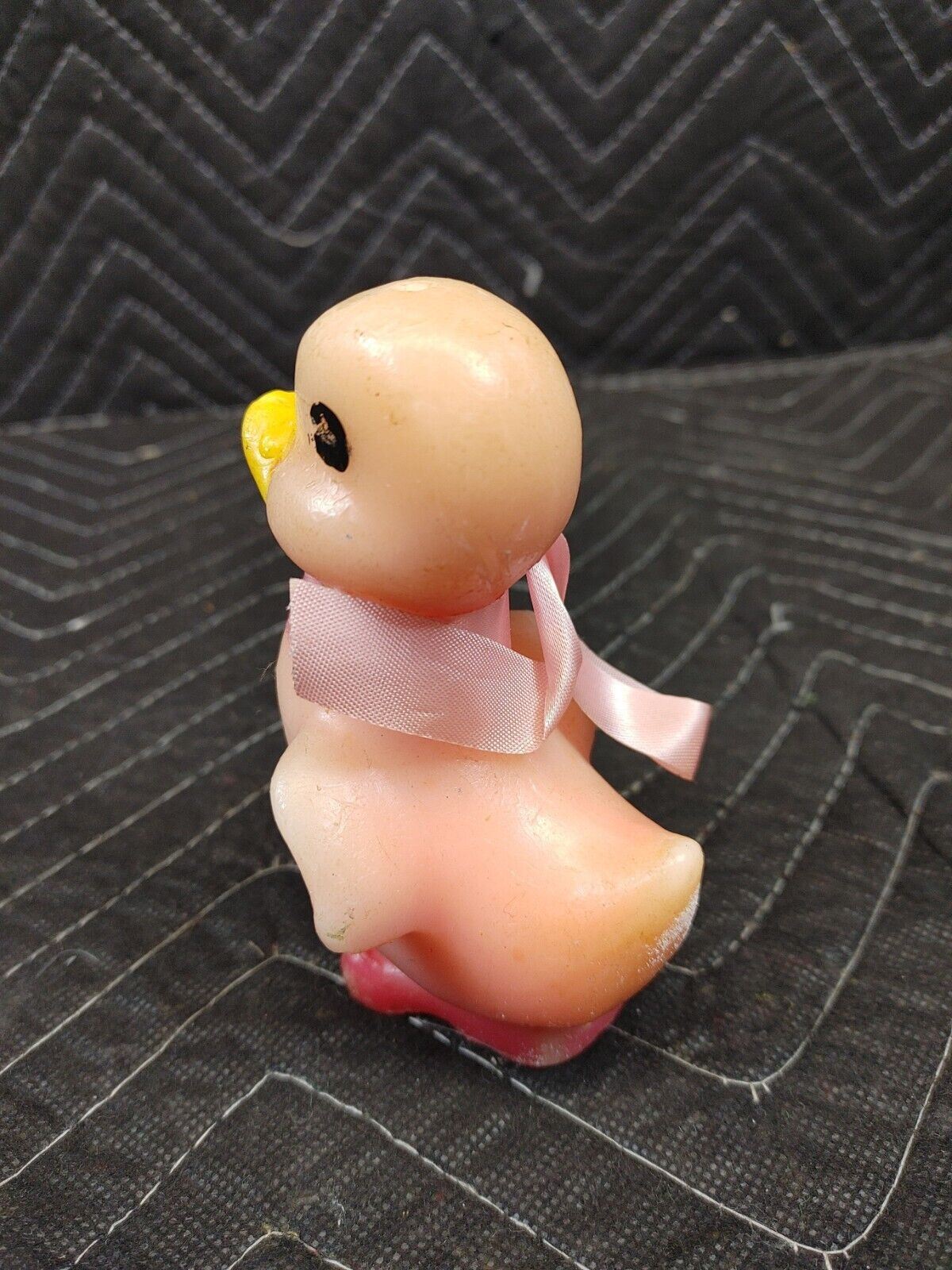 Vintage Original Gurley Pink Duck Figure Candle 5"