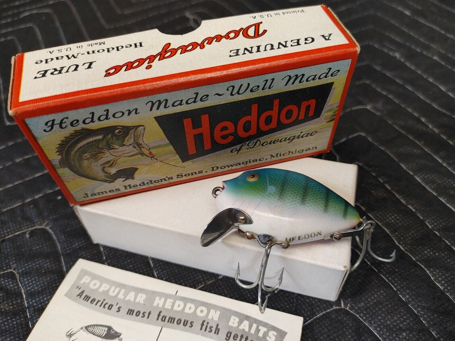 Heddon Dowagiac 9630 BGL PUNKINSEED SPOOK W/ Correct Box