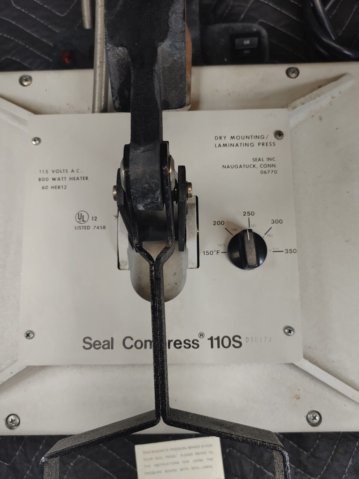 Seal Compress® 110 S Dry Mount Press, 15"x12", superior design, fully functional