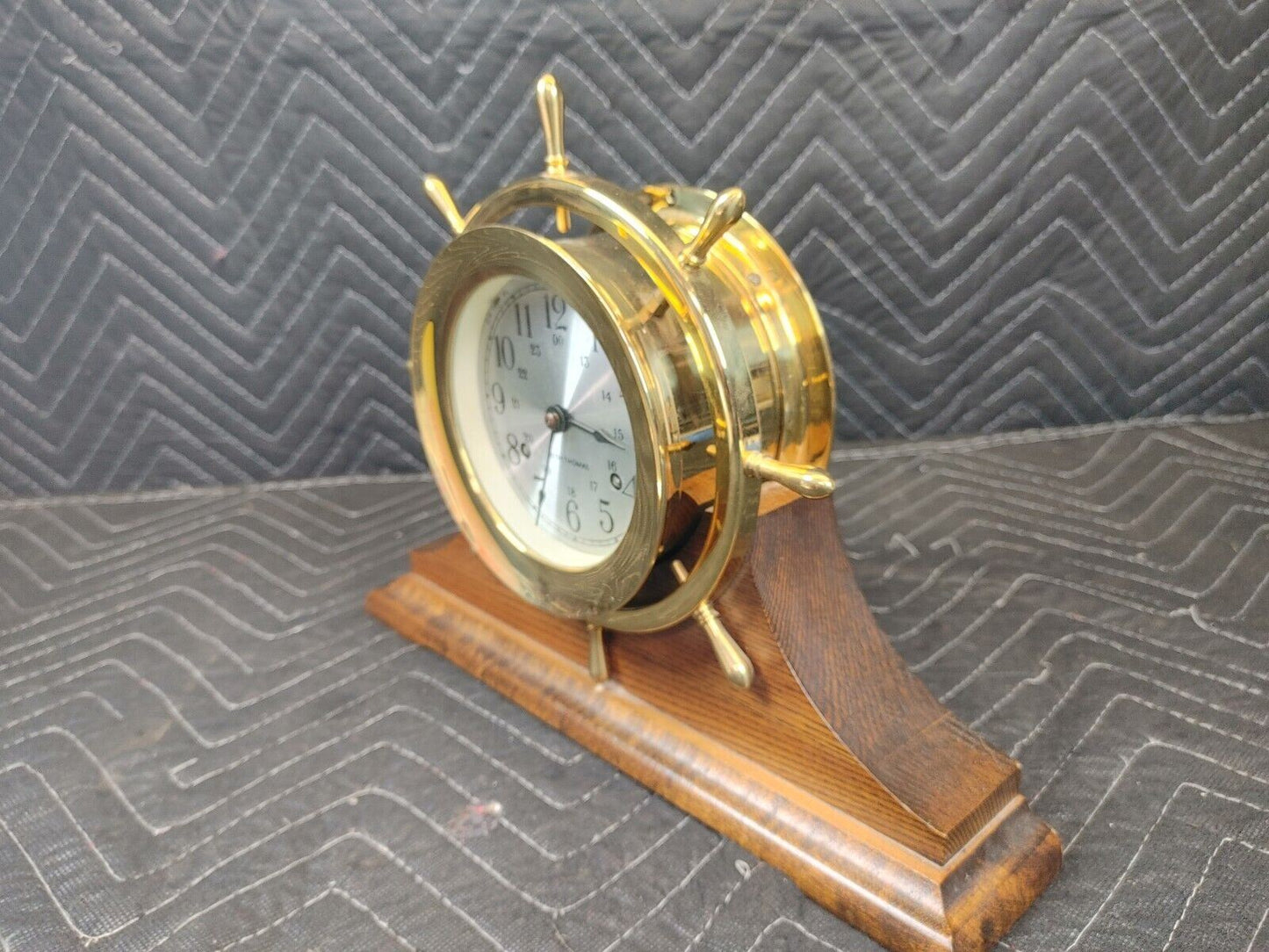 Vintage Seth Thomas Helmsman Brass Ships Clock Model: 1008-000