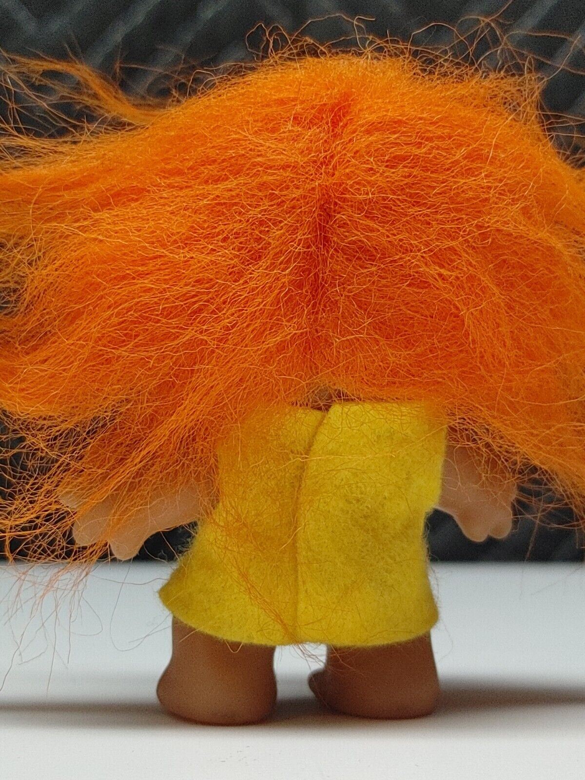 1965 DAM Things - Troll Doll w/ Orange Hair - Yellow Clothes 3" - All Orignal