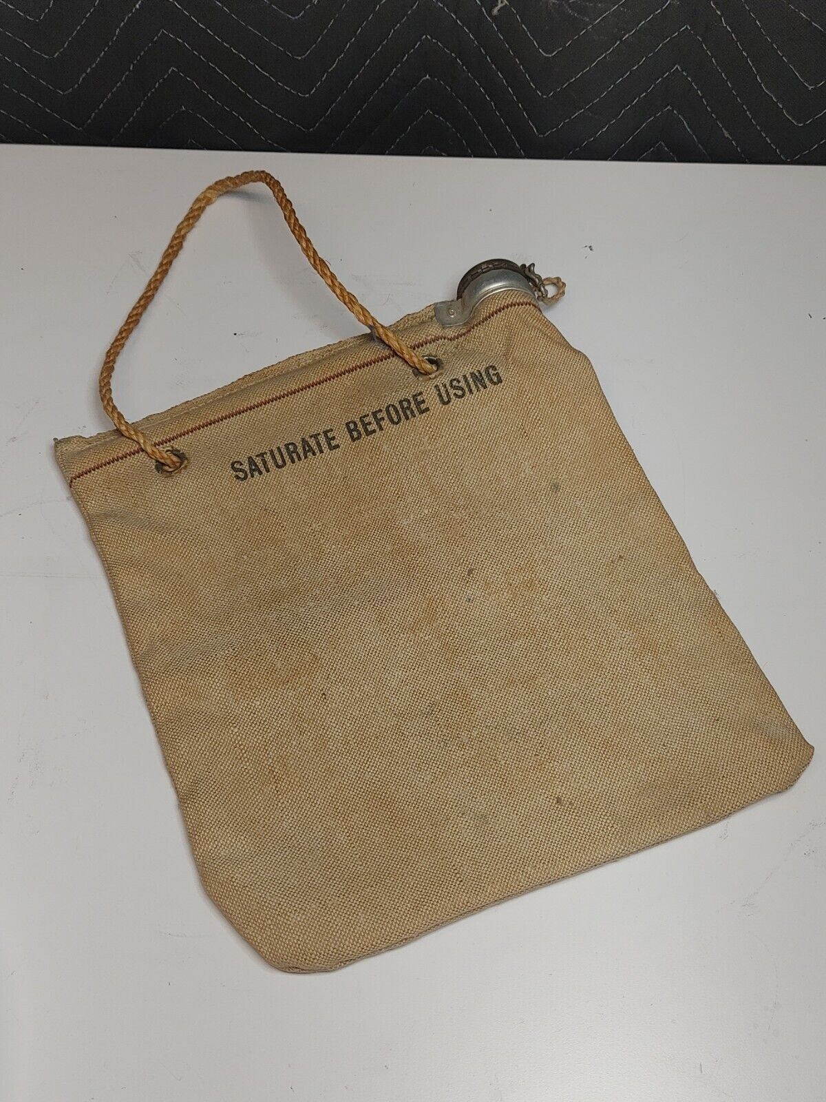 Vintage Desert BRAND Water Bag AMES HARRIS NEVILLE CO SAN FRANCISCO USA