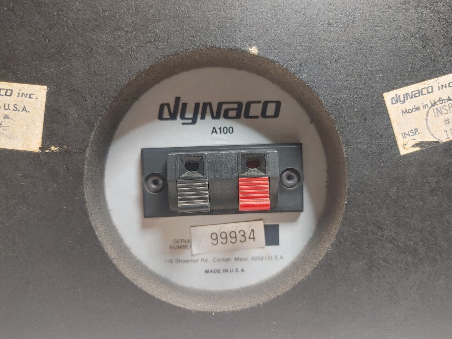 Pair of Vintage DYNACO Model A100 Bookshelf Speakers - RARE - * READ *