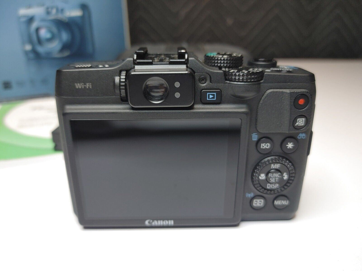 Canon PowerShot G16 Digital Camera with WiFi 12.1MP w/ Box/Charger/Case/Papers